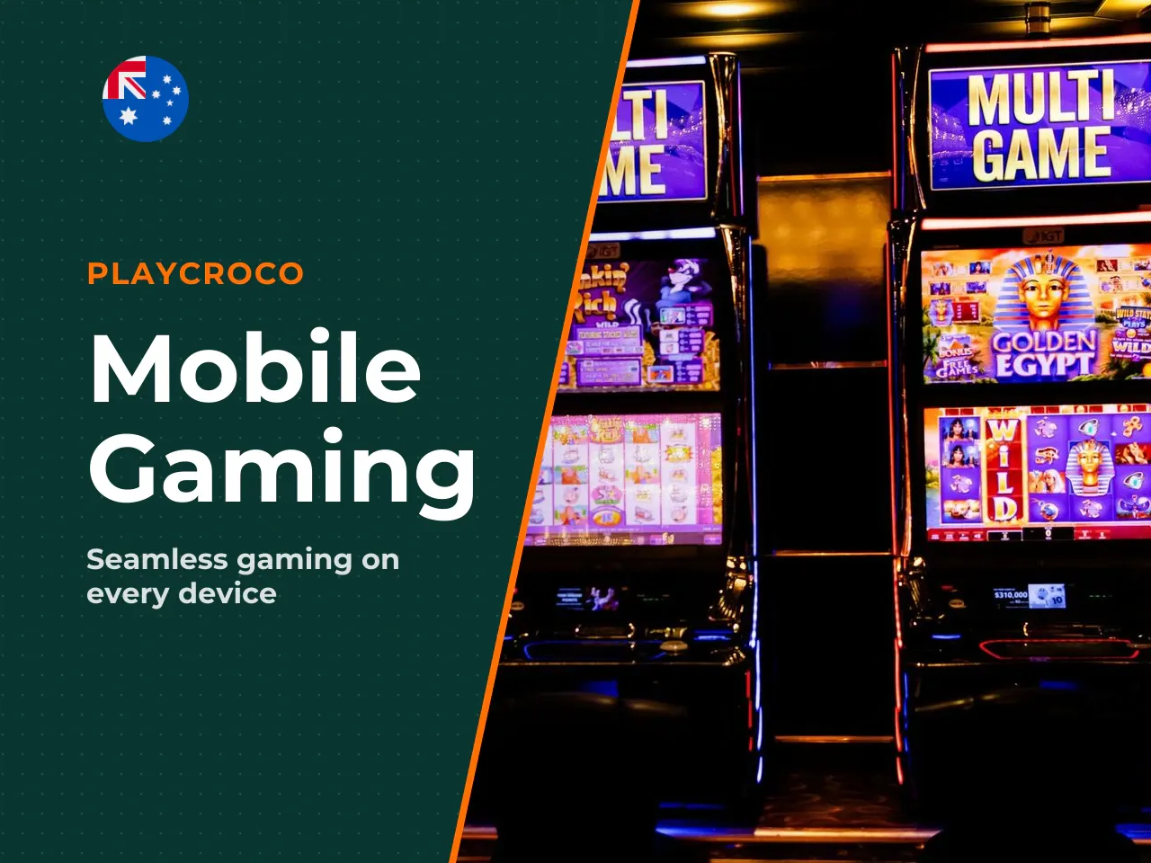 The mobile layout uses enlarged touch targets sized for thumb navigation, a high-contrast colour scheme for readability in outdoor lighting, and a simplified navigation menu. Most RTG pokies support p