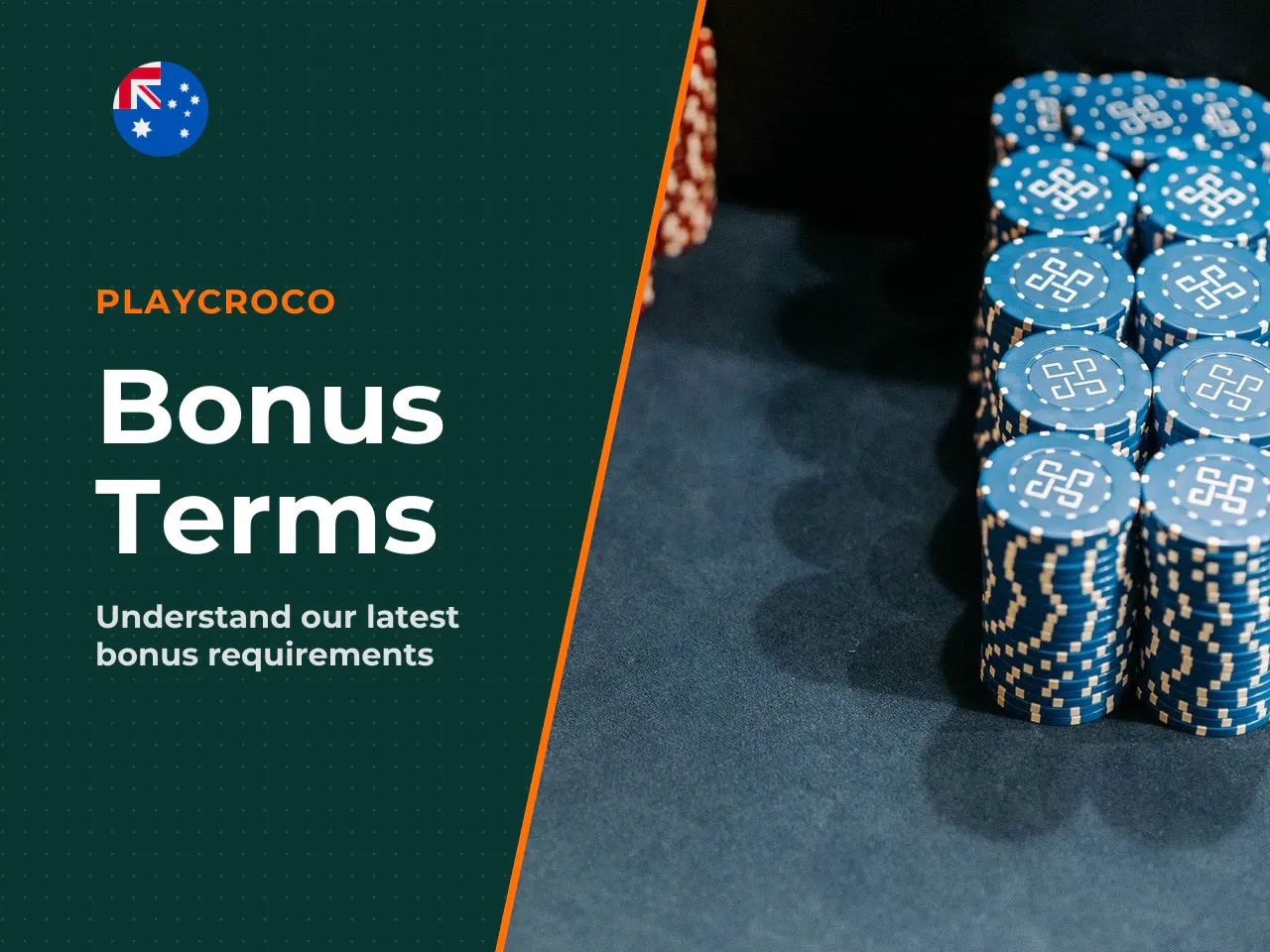 *Standard Bonus Terms and Conditions apply. Always verify current terms on the PlayCroco website before redeeming.* The welcome bonus coupon is a 200% match, which means a AU$100 deposit gives you AU$