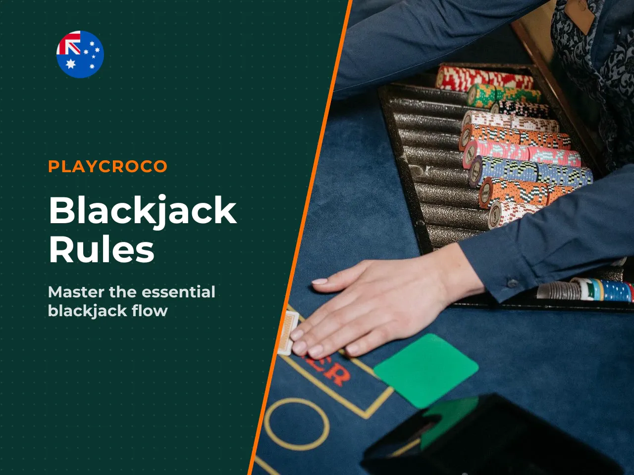 How a Blackjack Game Works at the Table. At its core, every blackjack hand follows the same rhythm. You place a bet. The dealer gives you two cards face up and deals themselves one face-up card (the "