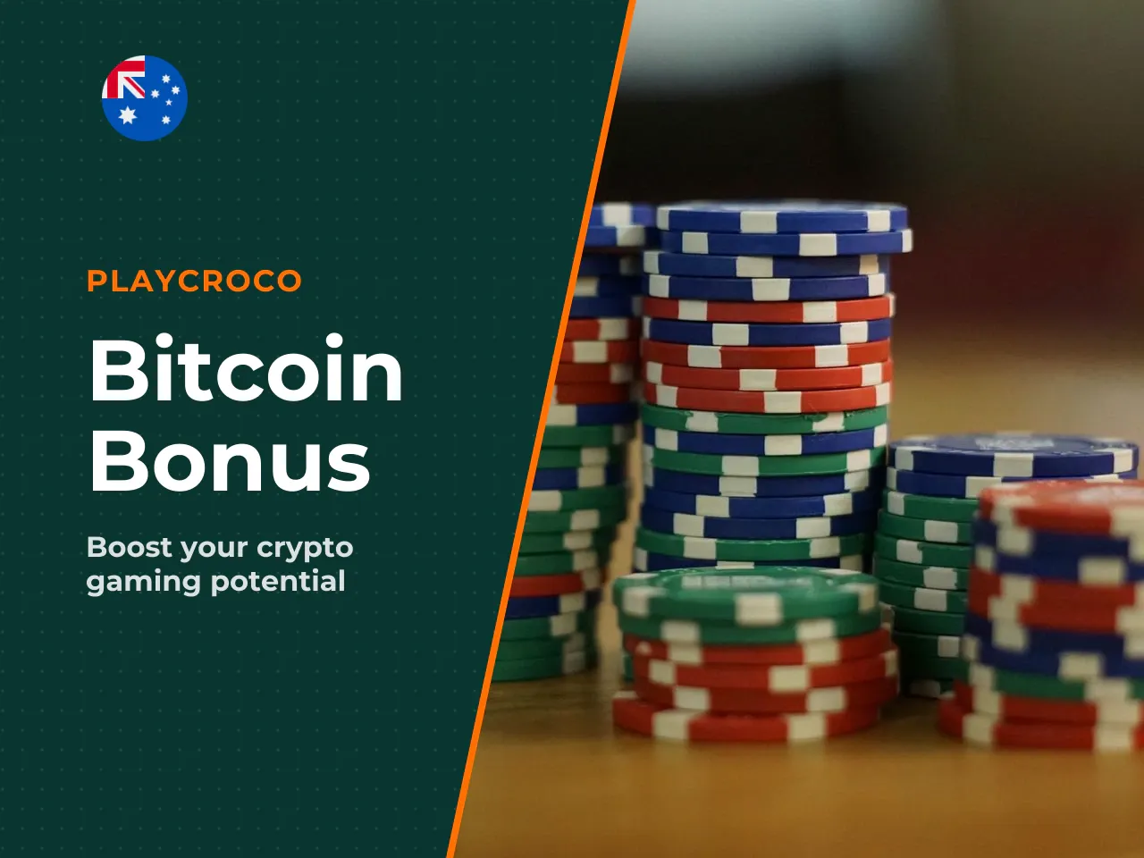 **Bitcoin deposit bonuses** (code CROCOBITCOIN) offer a 250% match up to AU$3,000 with 30x wagering. That's the highest match percentage available at PlayCroco, making it attractive for crypto-native 